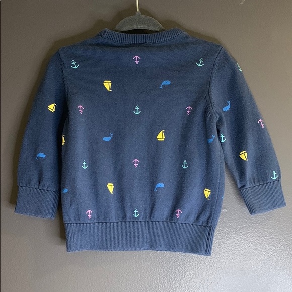 Carter’s Navy Blue Kids Nautical Sweater I’ve 12m - Picture 3 of 3